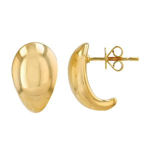 14k Yellow Gold Pear Shape Earrings