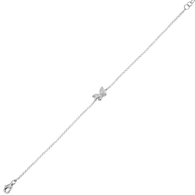 Butterfly Diamond Chain Bracelet - Euro Time & Jewels
