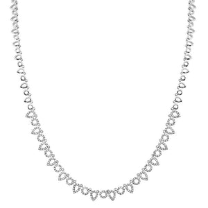 Open Teardrop Diamond Necklace - Euro Time & Jewels
