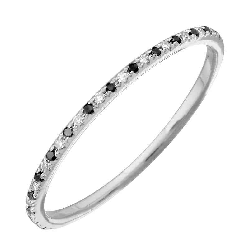 Black Diamond Stacking Ring