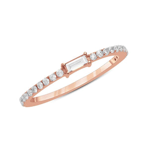 Baguette Diamond Stack Ring - Euro Time & Jewels