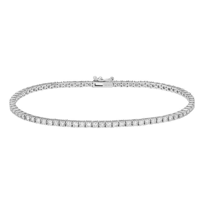 2ct Round Diamond Tennis Bracelet – Víya Jewelry
