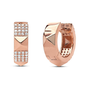 DIAMOND STUDDED HUGGIE - Euro Time & Jewels