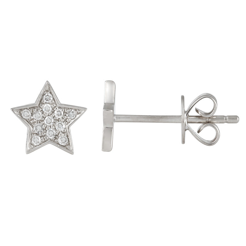 Mini Star Stud Diamond Earrings - Euro Time & Jewels