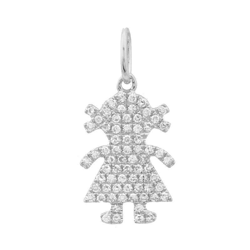 Buy Diamond Girl Necklace Charm | Heist Jewelry