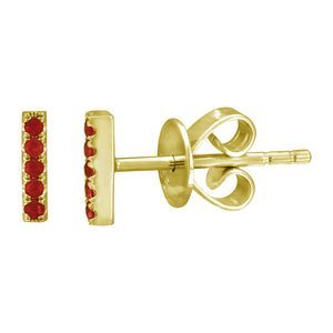 Gold Bar Earrings - Euro Time & Jewels