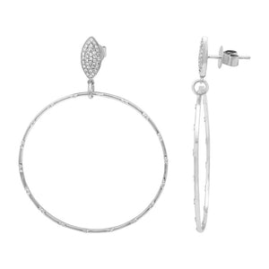 Teardrop Diamond Stud & Hoop Earrings - Euro Time & Jewels