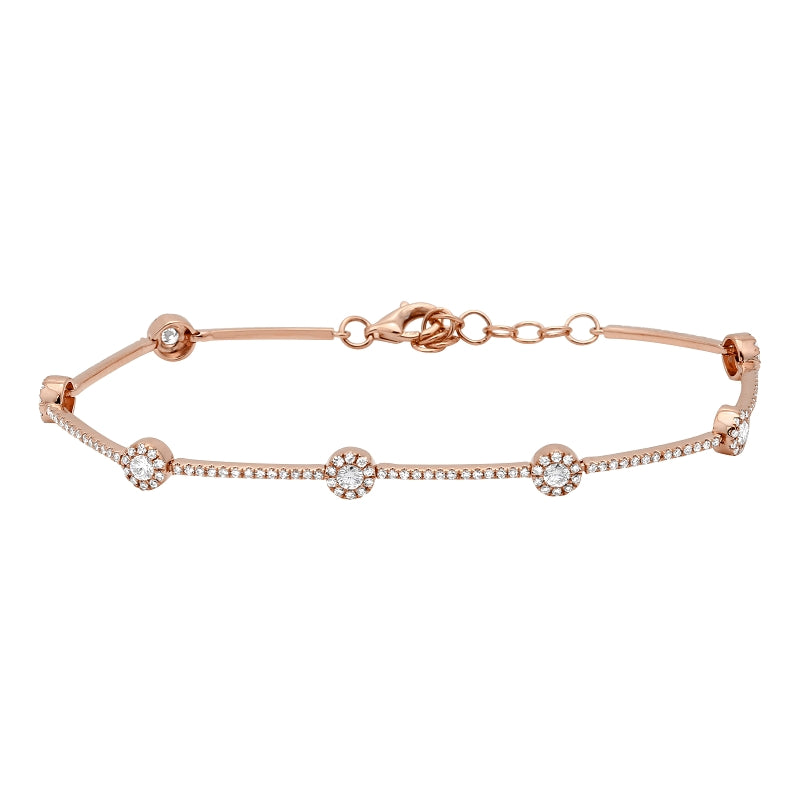 Simple Circle Diamond Bracelet - Euro Time & Jewels