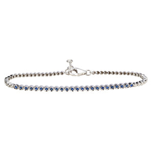 Gemstone Bezel Setting Tennis Bracelet - Euro Time & Jewels