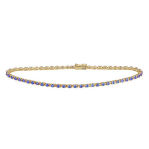 4 Prong Gemstome Tennis Bracelet - Euro Time & Jewels