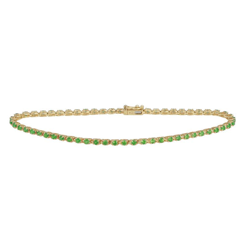 4 Prong Gemstome Tennis Bracelet - Euro Time & Jewels