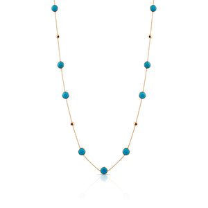 Turquoise and Gold Necklace