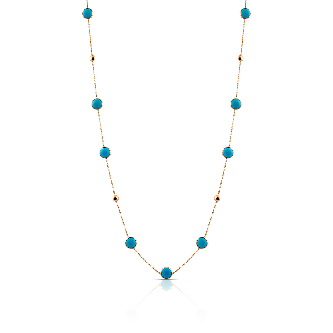Turquoise and Gold Necklace