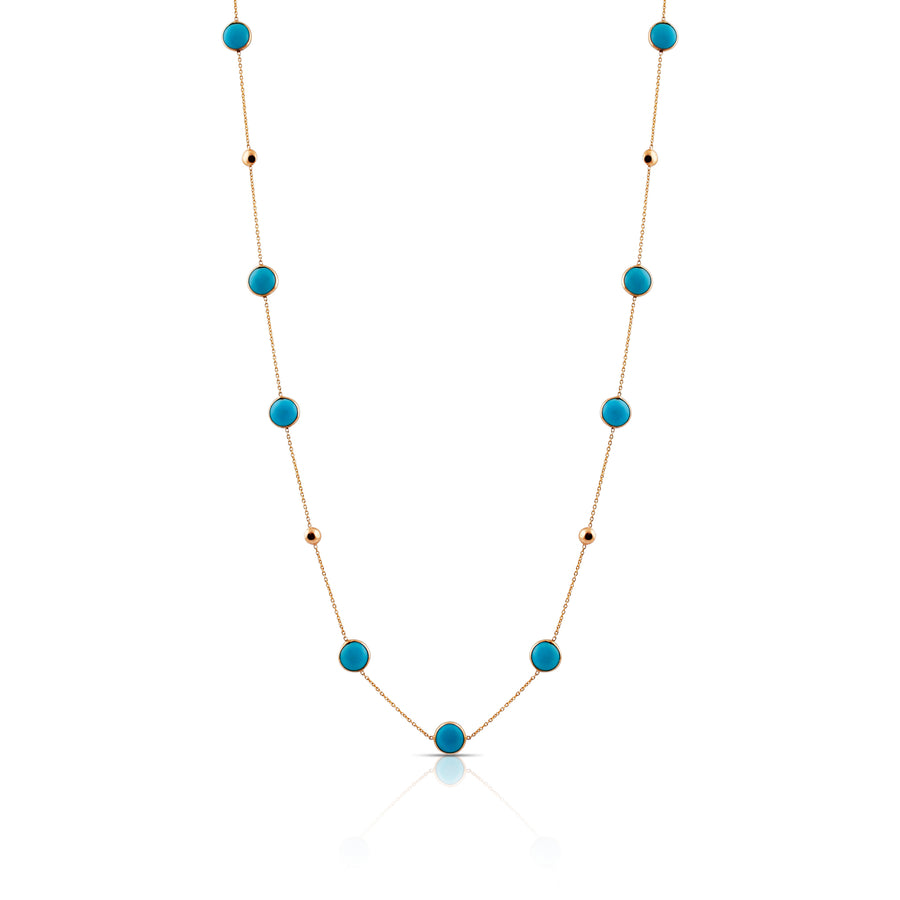 Turquoise and Gold Necklace