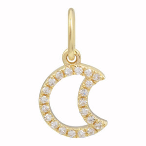Open Moon Necklace Charm | Heist Jewelry