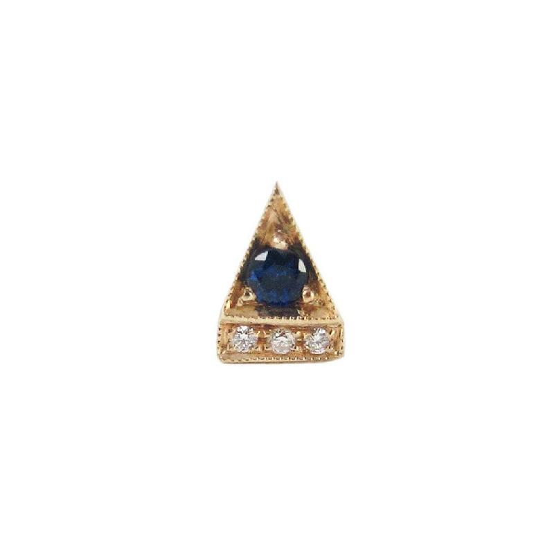 Sapphire Deco Stud (Single)