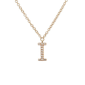 Small Initial Necklace - Euro Time & Jewels